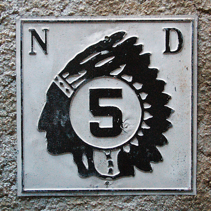 1920s highway marker.