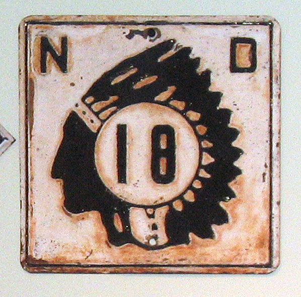 1930s highway marker.