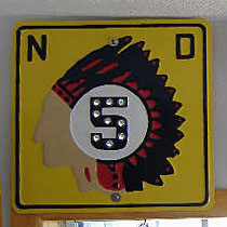 1930s highway marker.