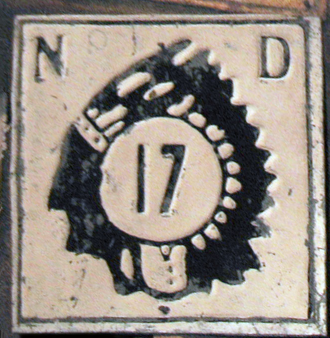 1930s highway marker.