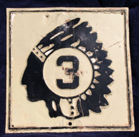 1930s highway marker.