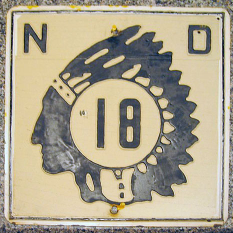 1930s highway marker.