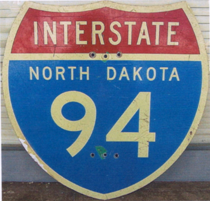 1960s highway marker.
