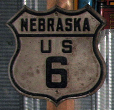 1920s highway marker.