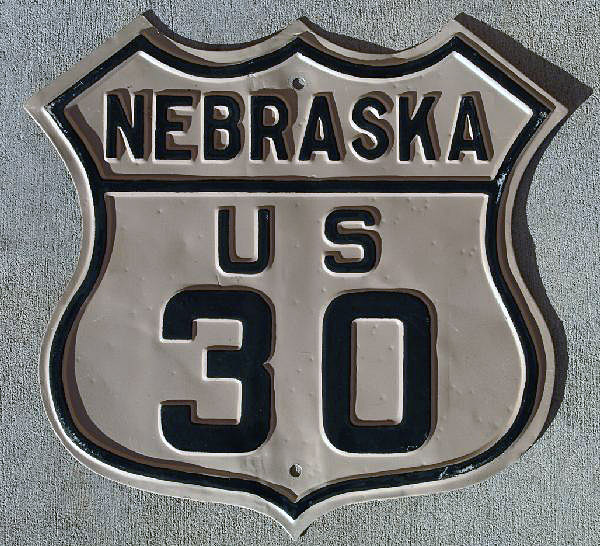 1920s highway marker.