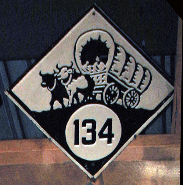 1920s highway marker.