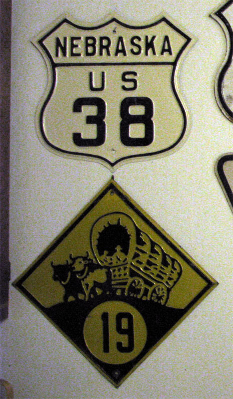 1920s highway marker.