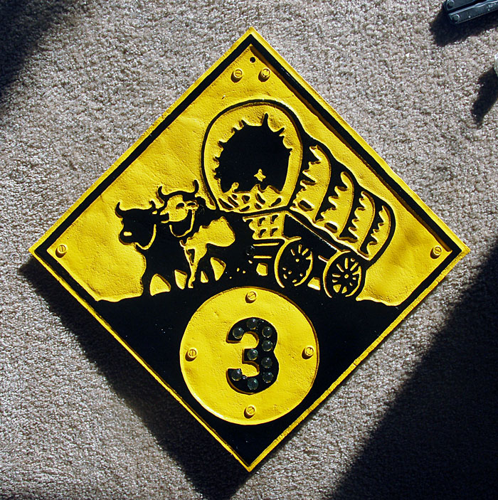 1930s highway marker.