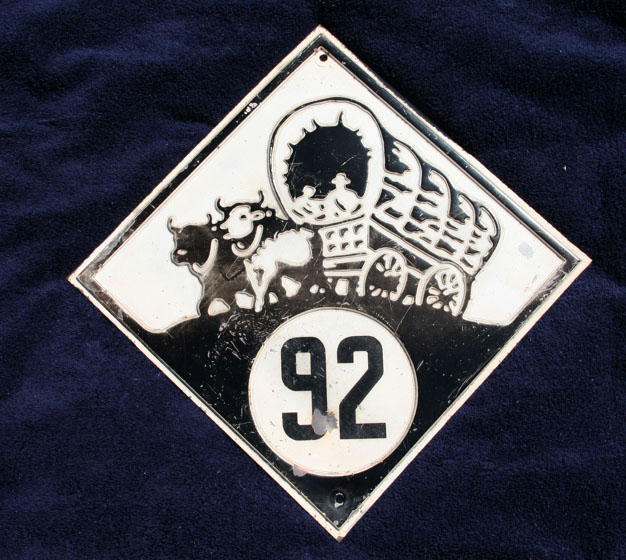 1930s highway marker.