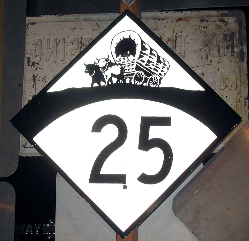 1950s highway marker.