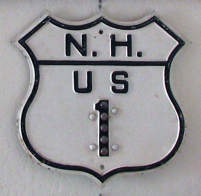1930s highway marker.