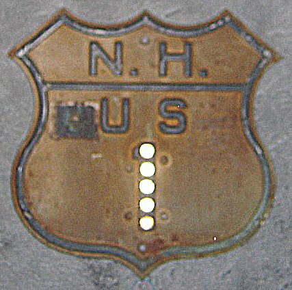 1930s highway marker.