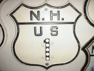 1930s highway marker.