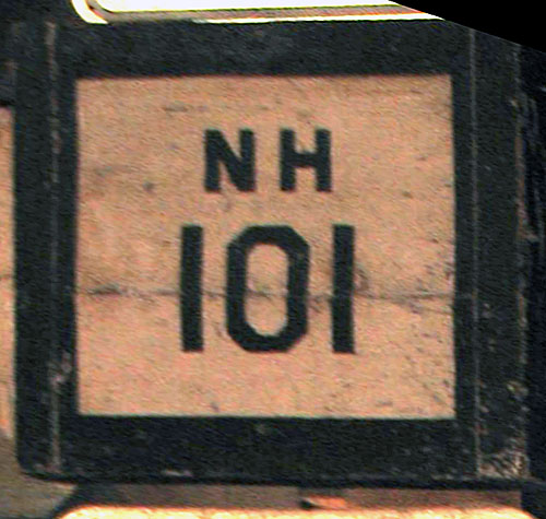 1940s highway marker.