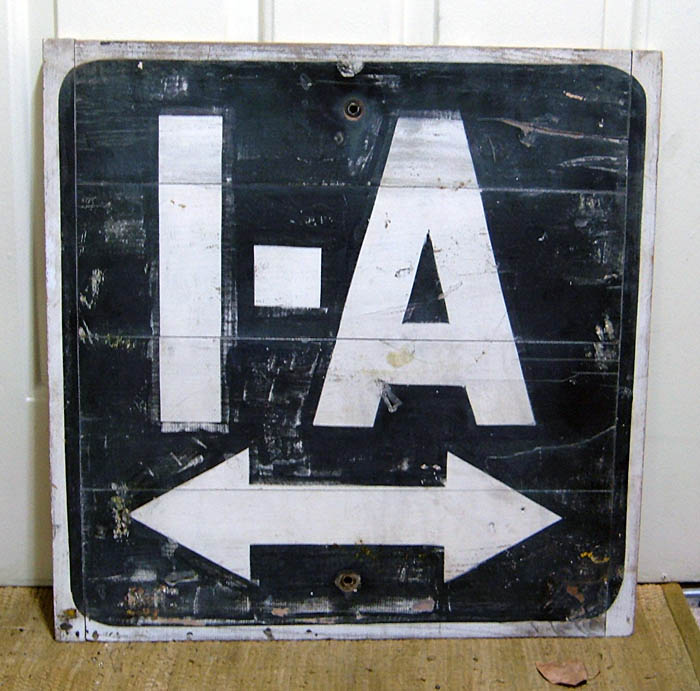 1940s highway marker.