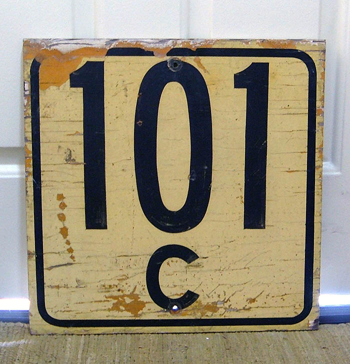 1940s highway marker.