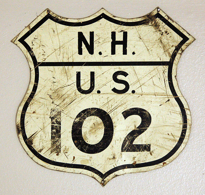 1950s highway marker.