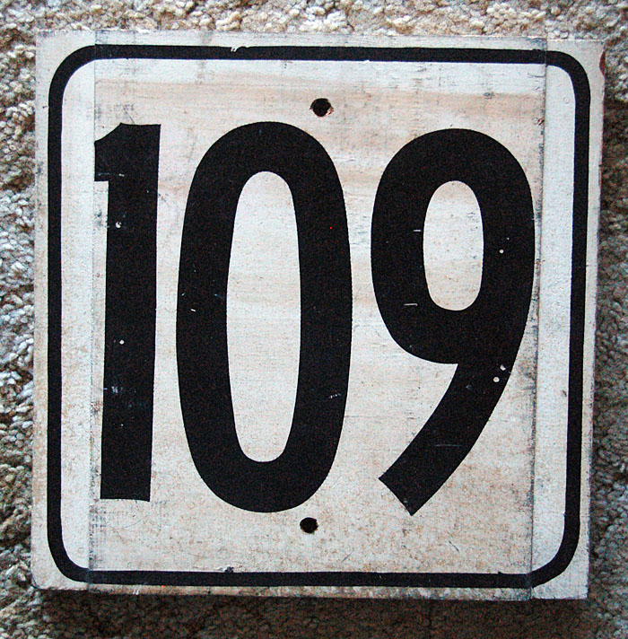 1940s highway marker.