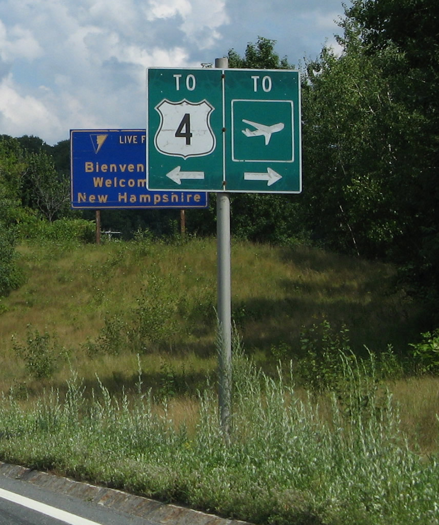 Offramp from southbound Interstate 89 to Exit 20, Junction New Hampshire 12A near Lebanon.