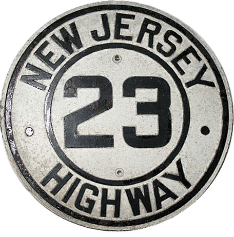 1930s highway marker.