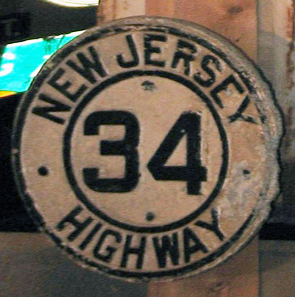 1930s highway marker.