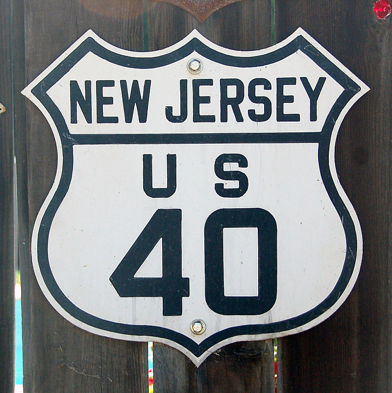 1940s highway marker.