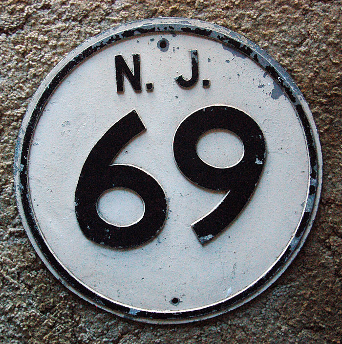 1940s highway marker.