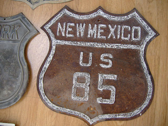 1920s highway marker.