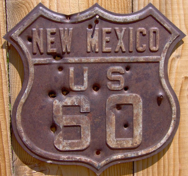 1930s highway marker.