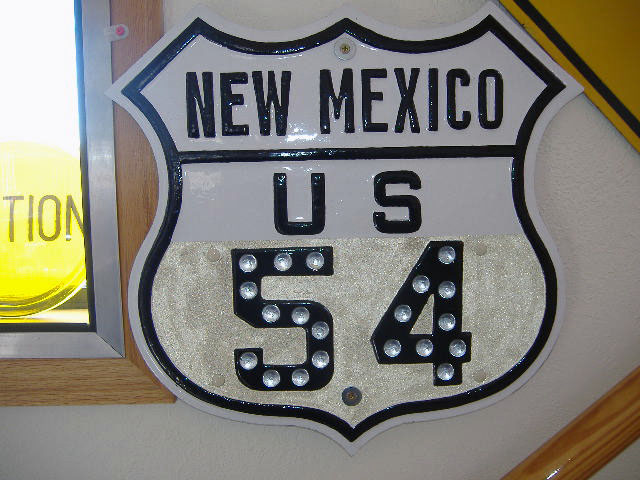1940s highway marker.