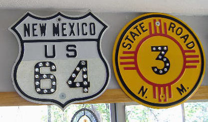 1940s highway marker.