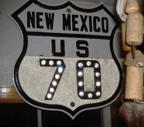 1930s highway marker.