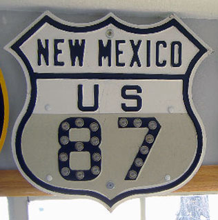 1940s highway marker.