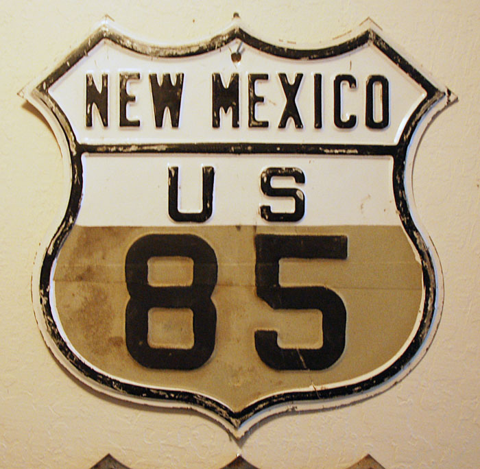 1940s highway marker.