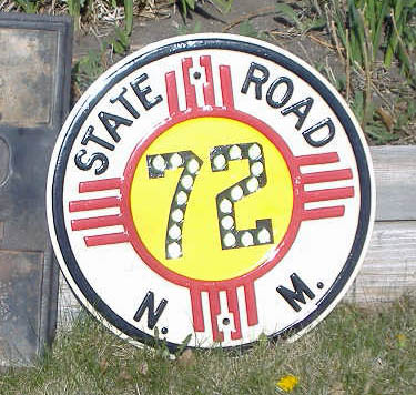 1950s highway marker.