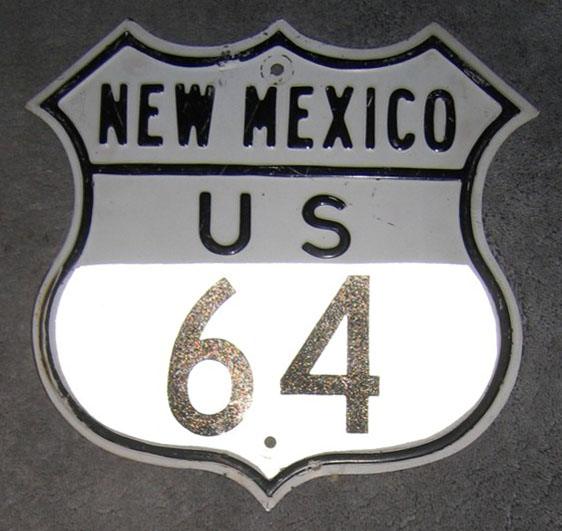 1950s highway marker.