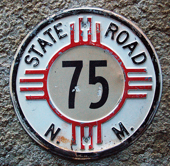 1950s highway marker.