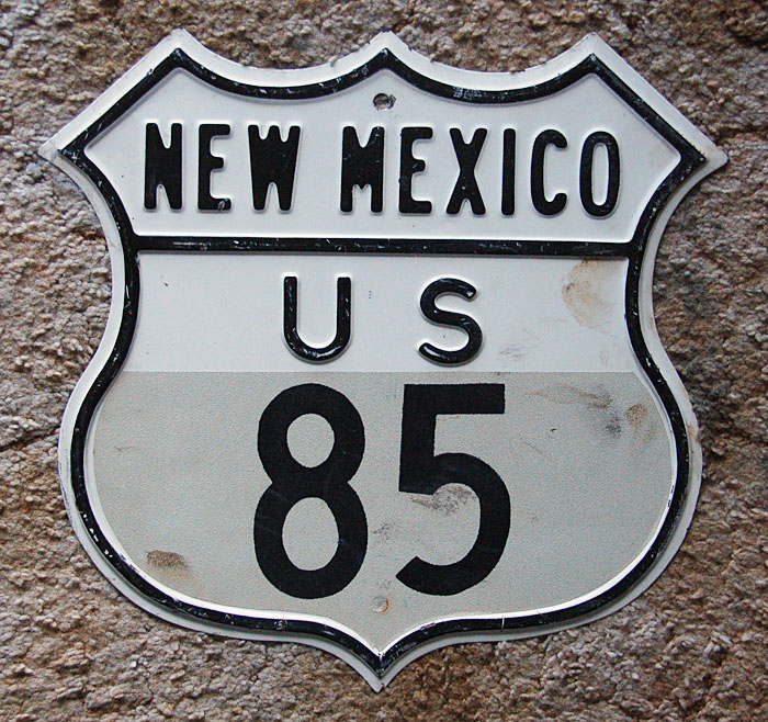 1950s highway marker.