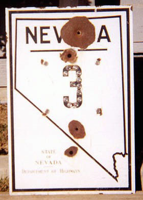 1920s highway marker.