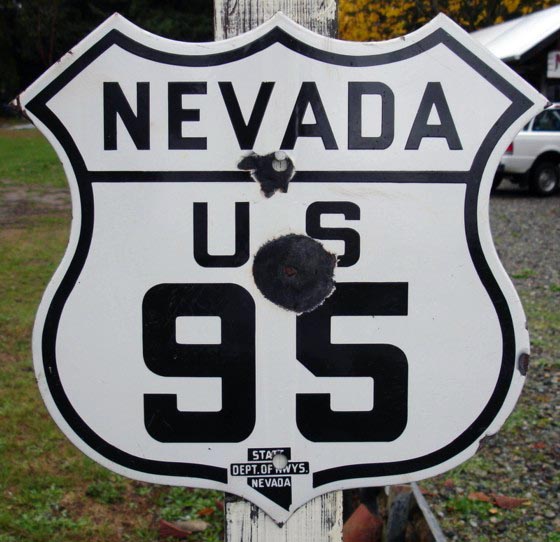 1920s highway marker.