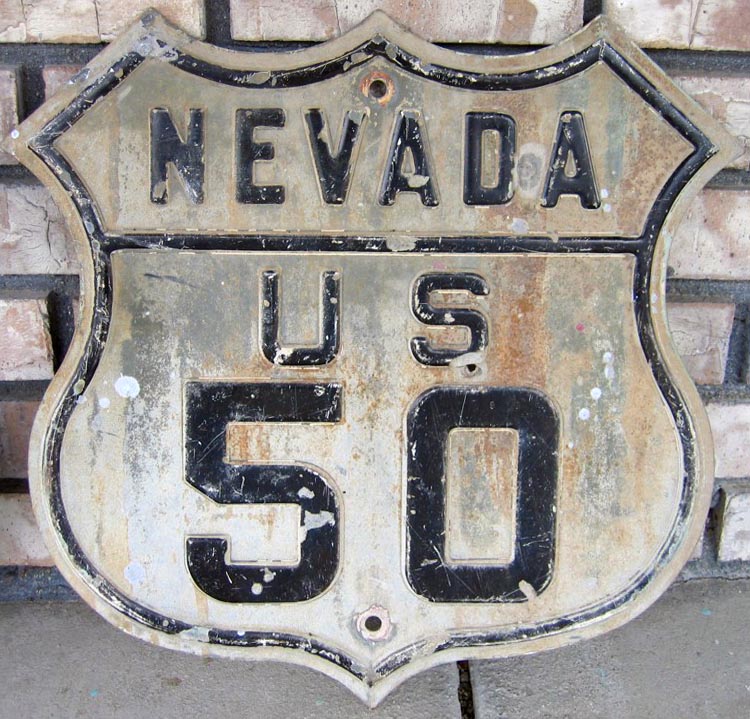 1930s highway marker.
