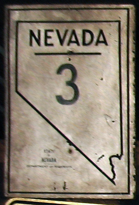 1950s highway marker.