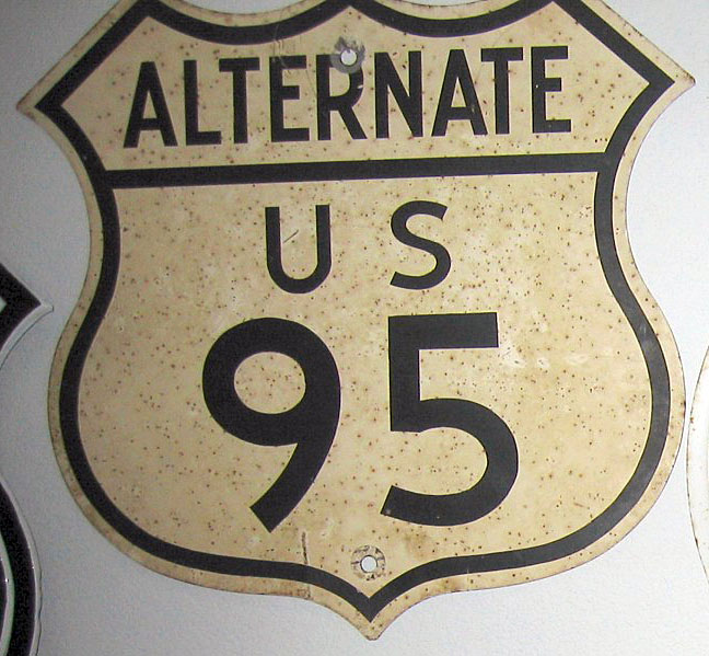1950s highway marker.