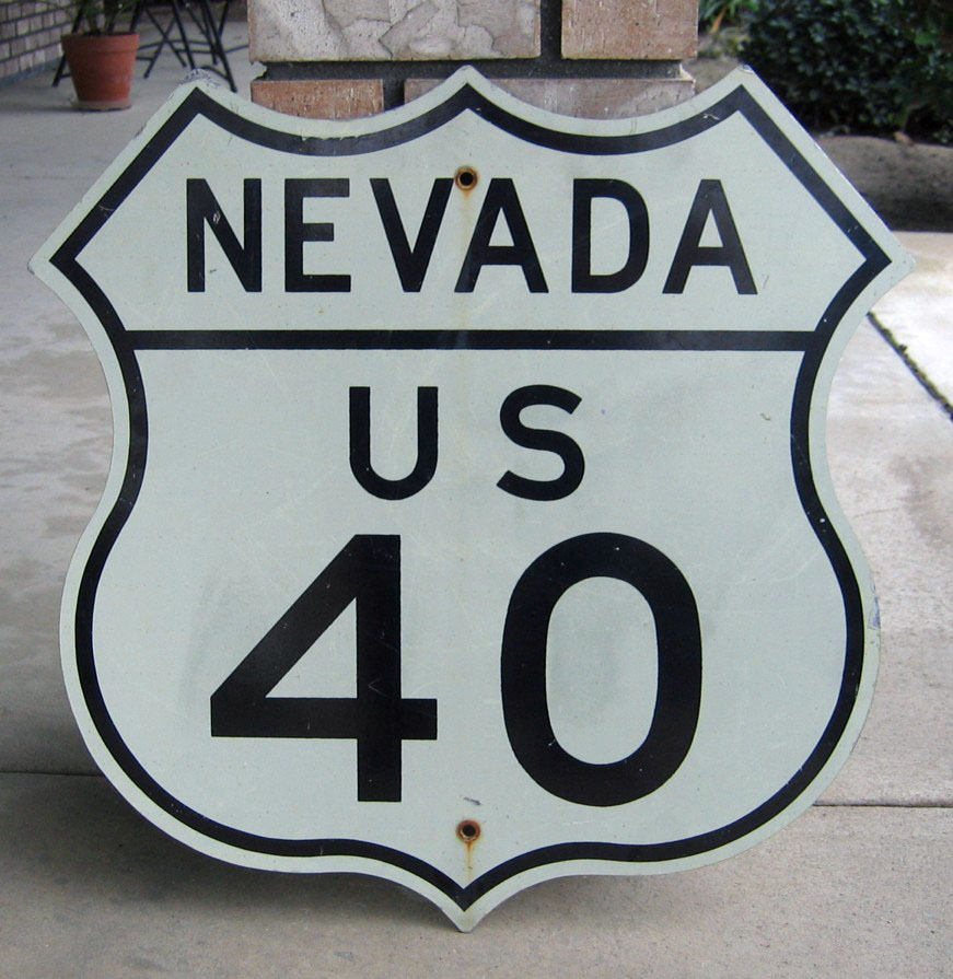 1950s highway marker.