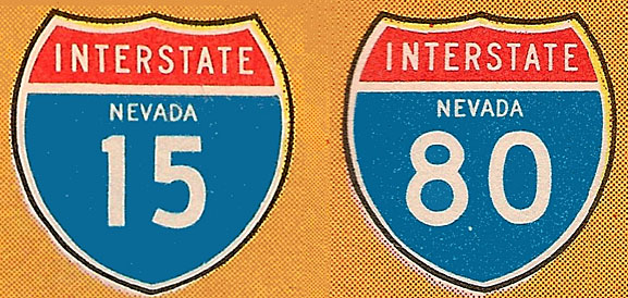 1960s highway marker.
