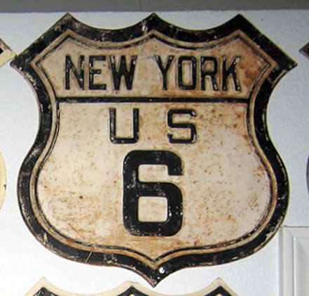 1920s highway marker.
