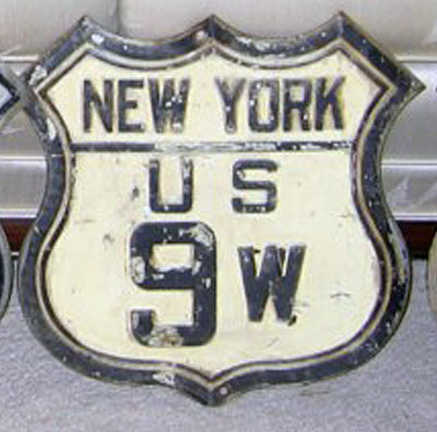 1920s highway marker.