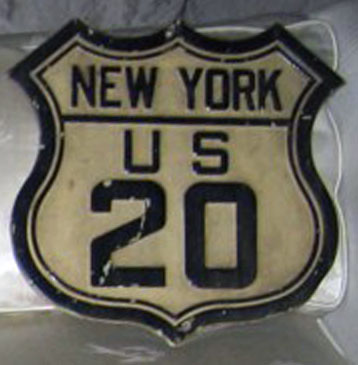 1920s highway marker.