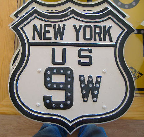 1920s highway marker.