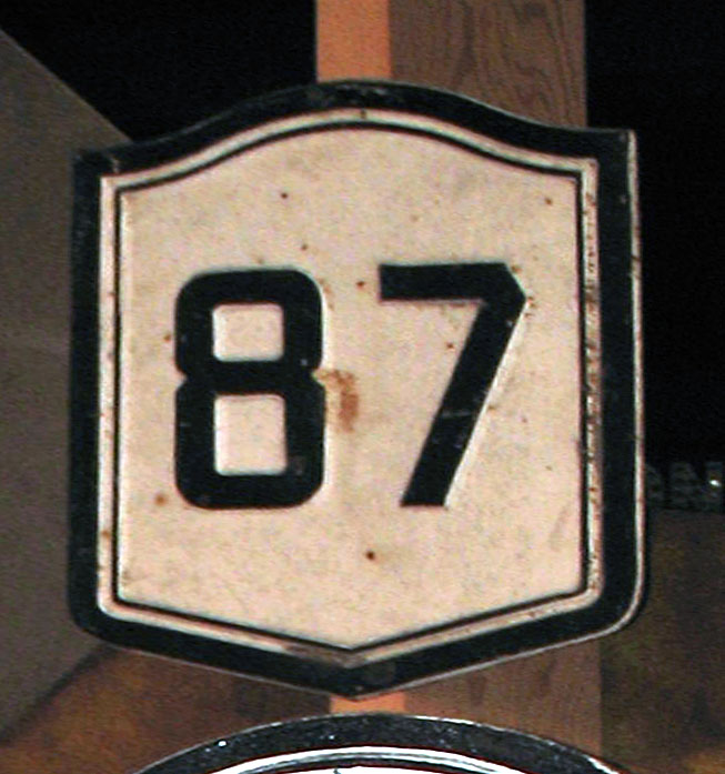 1930s highway marker.